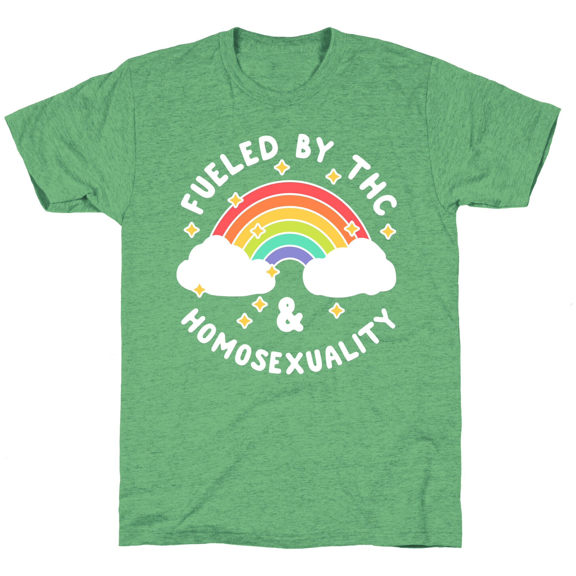 Fueled By THC & Homosexuality Unisex Triblend Tee